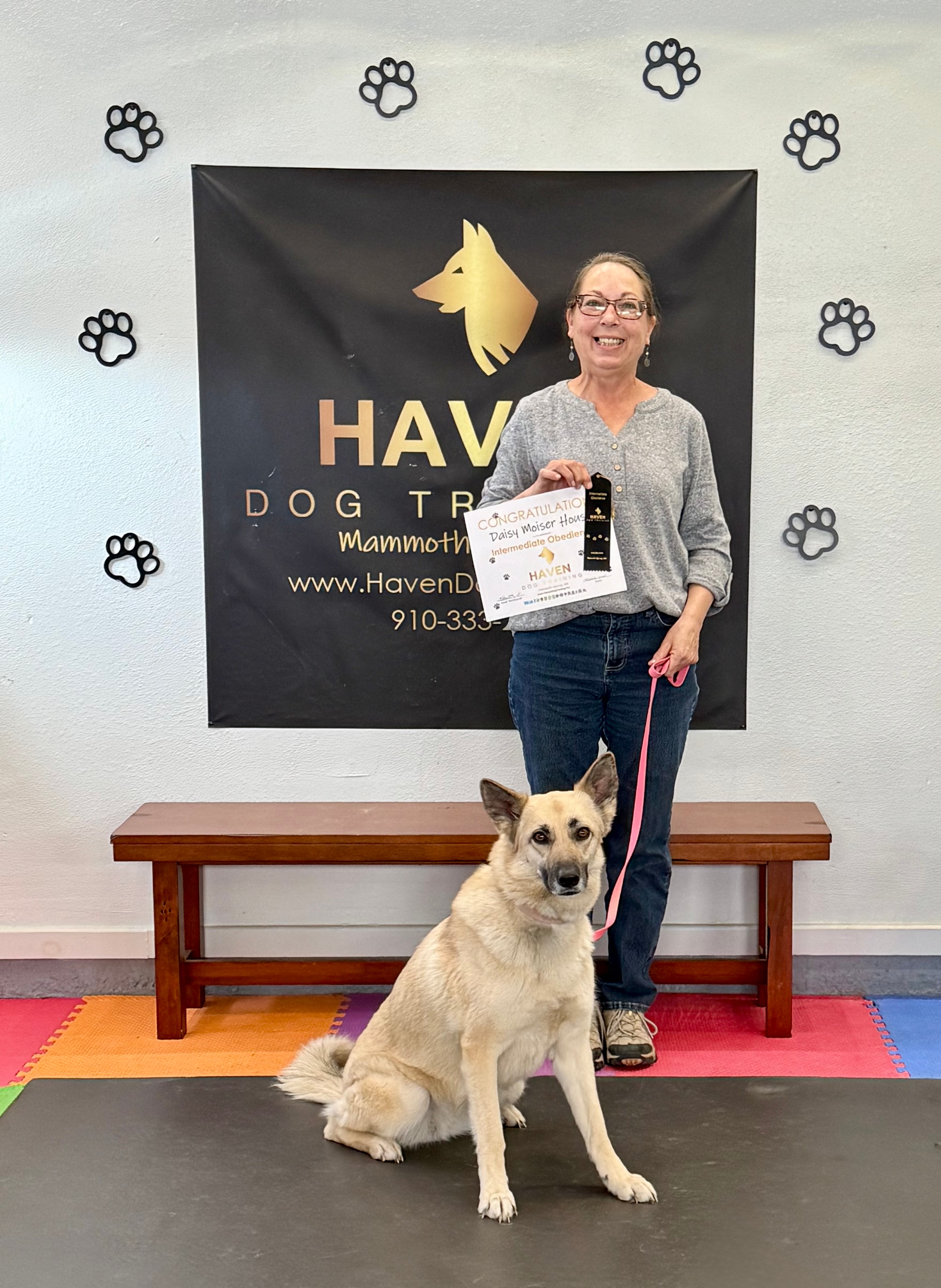 Daisy Moiser Hous — Intermediate Obedience graduate