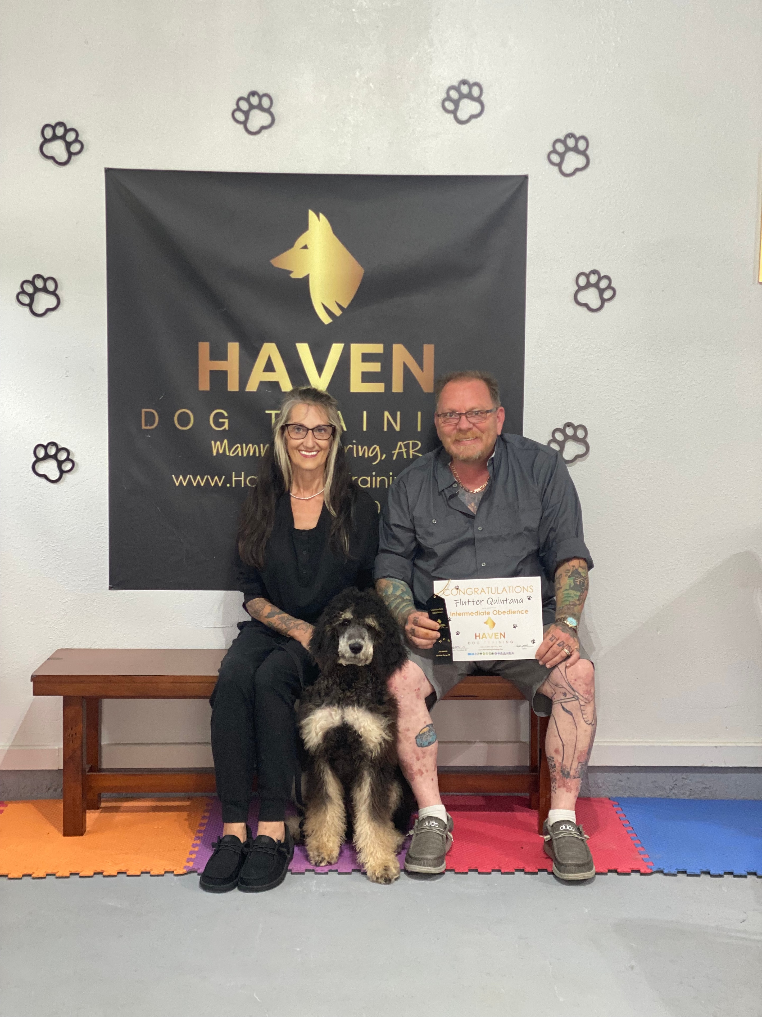 Flutter Quintana — Intermediate Obedience graduate