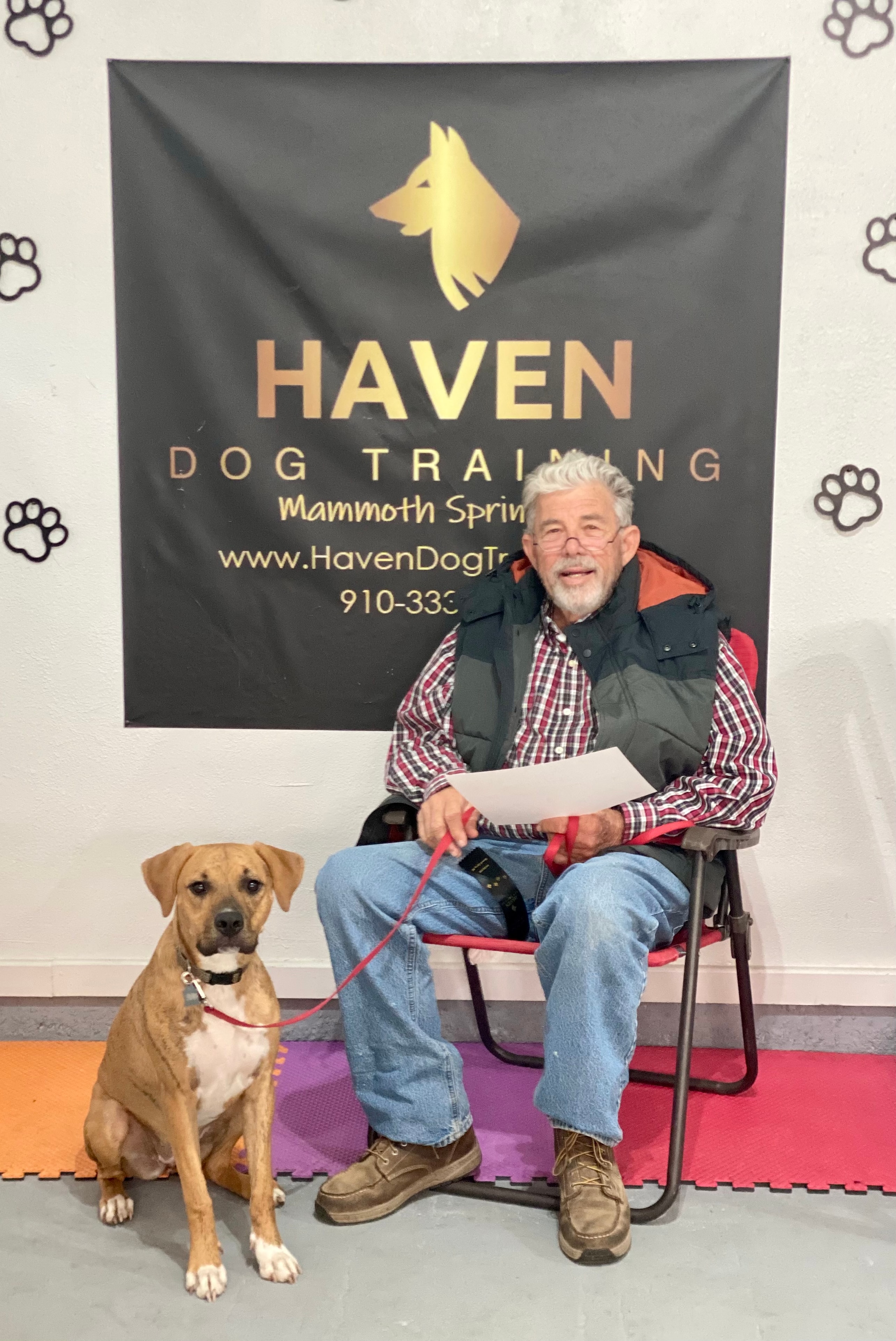 GG — graduate at Haven Dog Training banner