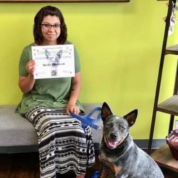 Heeler graduate with certificate